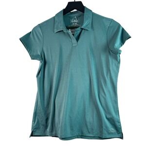 New LL Bean Womens Access Trail Polo Shirt Top Sz XS Petite